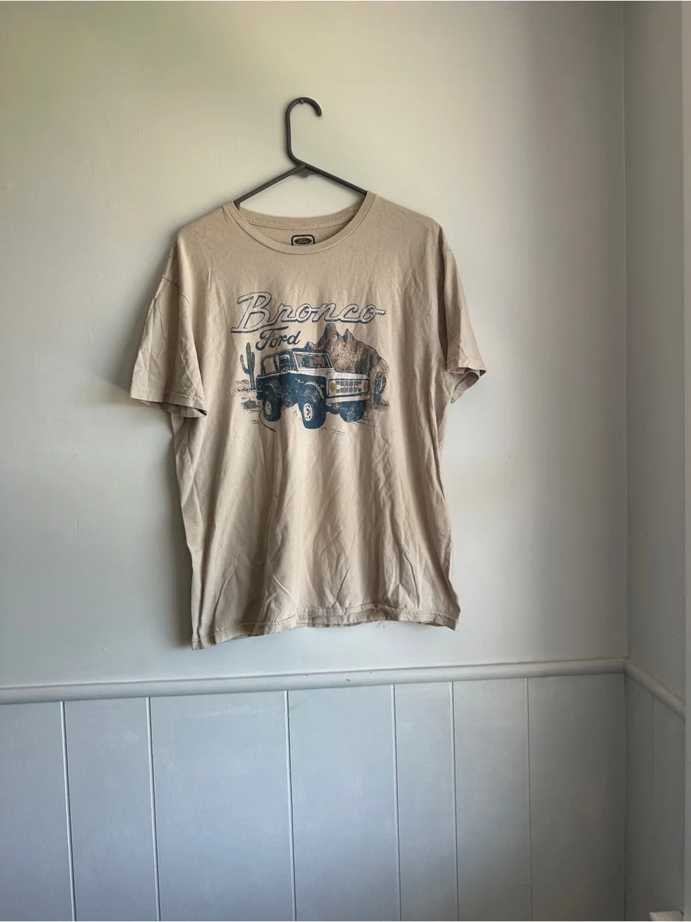 Ford Tan Bronco Graphic Short Sleeve Tee